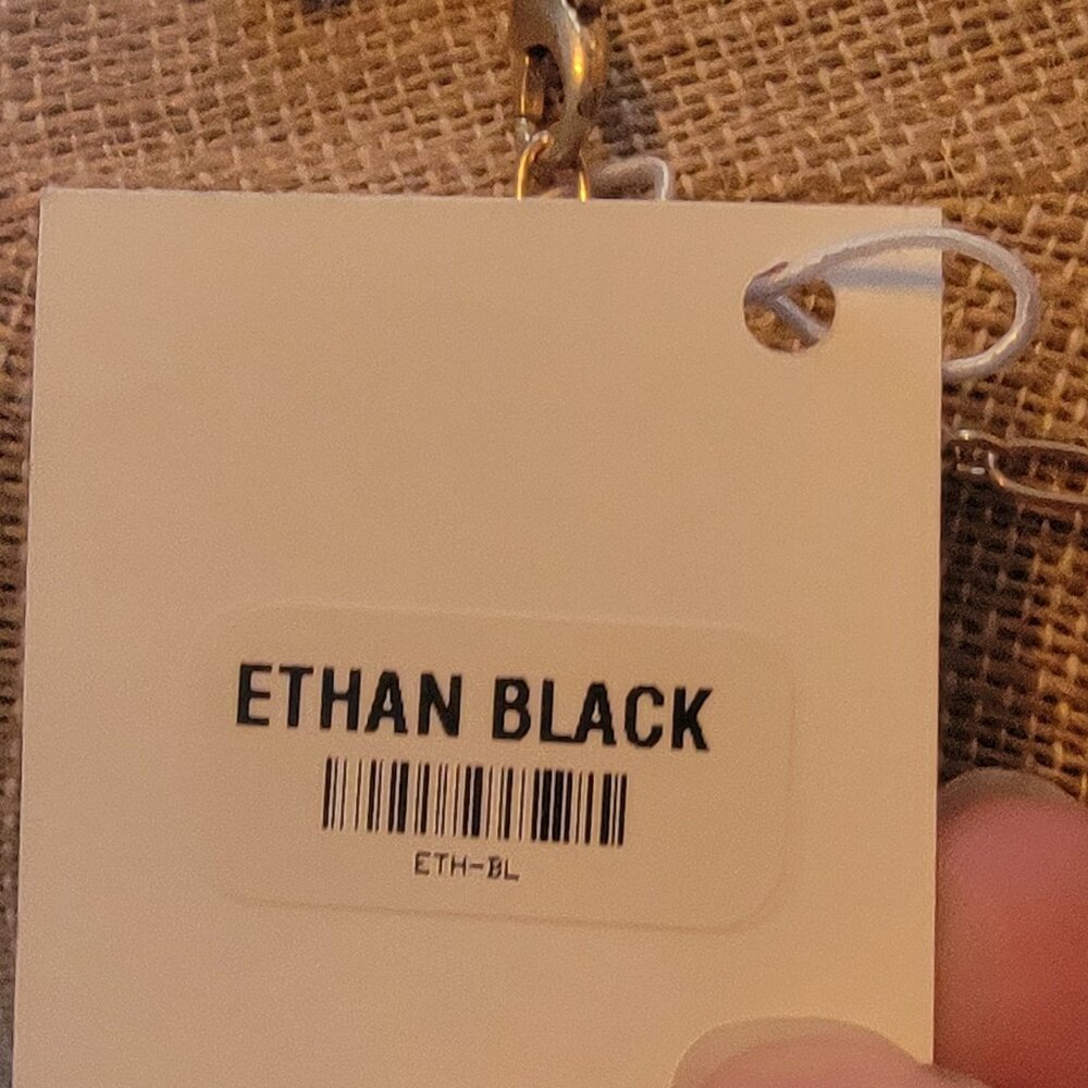 Meghan Browne Style Ethan Black 3 Strand Layered Beaded Necklace - Picture 8 of 9